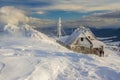 Winter mountain scenery in mountains Royalty Free Stock Photo