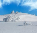 Winter mountain snowy landscape Royalty Free Stock Photo