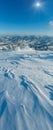 Winter mountain snowy landscape