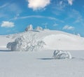 Winter mountain snowy landscape Royalty Free Stock Photo