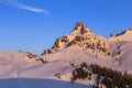 Winter mountain sunrise in Transylvania Royalty Free Stock Photo