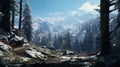 Elder Scrolls Winter Wilderness: Hyper-realistic Rtx On Landscape