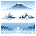 Winter Mountains Graphic Design