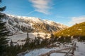 Winter mountains landscape,