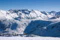 Winter mountains landscape. Bulgaria, Bansko