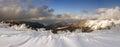 Winter mountains panorama Royalty Free Stock Photo