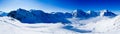 Winter mountains, panorama Royalty Free Stock Photo