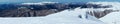 Winter mountains panorama (Ukraine, Carpathian) Royalty Free Stock Photo