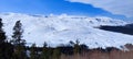 winter moutain view with blue sky Royalty Free Stock Photo