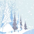 Winter nature background Royalty Free Stock Photo