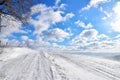 Winter nature Sky clouds