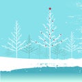 Winter nature vector