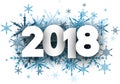 Winter 2018 New Year background. Royalty Free Stock Photo