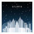 Winter night in Atlanta.