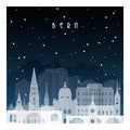 Winter night in Bern. Royalty Free Stock Photo