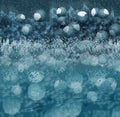 Winter night bubbles music Royalty Free Stock Photo