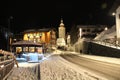 Winter Night in center of Lech