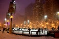 Winter night in Chicago