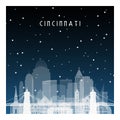 Winter night in Cincinnati.