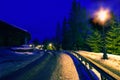 Winter night, France Royalty Free Stock Photo