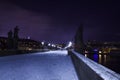 Winter night in Prague Royalty Free Stock Photo