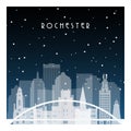 Winter night in Rochester.