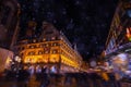 Winter night view Munich and Frauenkirche church Royalty Free Stock Photo