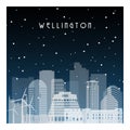 Winter night in Wellington.