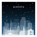 Winter night in Winnipeg.