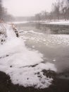 Winter in northern Illinois. Royalty Free Stock Photo