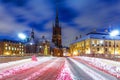 Winter in the old town in Stockholm, Sweden Royalty Free Stock Photo