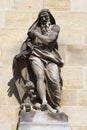 Statue of Winter at the Hotel de Soubise, Paris, France Royalty Free Stock Photo