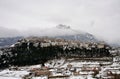 Winter in Opi, Abruzzo Royalty Free Stock Photo