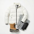 Winter outerwear and accessories Royalty Free Stock Photo