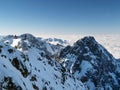 Winter outlook from Lomnicky Peak Royalty Free Stock Photo