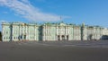 Winter Palace Hermitage museum on Palace square, Saint Petersburg, Russia Royalty Free Stock Photo