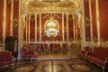 Winter Palace. Interior boudoir of the Empress Maria Alexandrovna, the wife of the Russian Emperor Alexander II