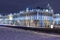 Winter Palace landmark Saint Petersburg night Royalty Free Stock Photo
