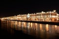 Winter Palace, Night View of St. Petersburg Royalty Free Stock Photo