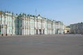 Winter Palace and Palace square, july morning. Saint Petersburg Royalty Free Stock Photo