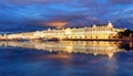 Winter Palace in Saint Petersburg at night, Russia. Hermitage Royalty Free Stock Photo