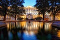 Winter Palace in Saint Petersburg at night, Russia. Hermitage Royalty Free Stock Photo