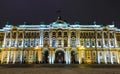 Winter Palace in Saint Petersburg timelapse hyperlapse official residence of the Russian monarchs from 1732 to 1917 Royalty Free Stock Photo