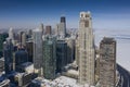 Winter panorama of Chicago Royalty Free Stock Photo