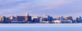 Winter panorama of Madison Royalty Free Stock Photo