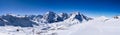 Winter panorama moutain view I Royalty Free Stock Photo