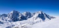 Winter panorama moutain view II Royalty Free Stock Photo