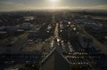 Winter panorama of Reykjavik with colorful houses, Iceland Royalty Free Stock Photo