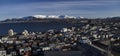 Winter panorama of Reykjavik with colorful houses, Iceland Royalty Free Stock Photo
