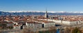 Winter panorama of Turin, Italy